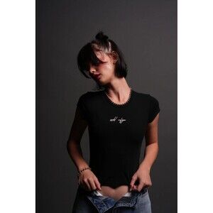 Darc Sport She SSDD NGFU Baby Tee Black Size Medium